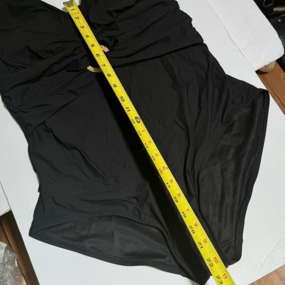 SPANX NEW Bayside Halter Ruched Shaping 1PC Swimsuit Ring Buckle Slimming Pad 18 - Picture 12 of 16